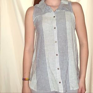 Button up tank top